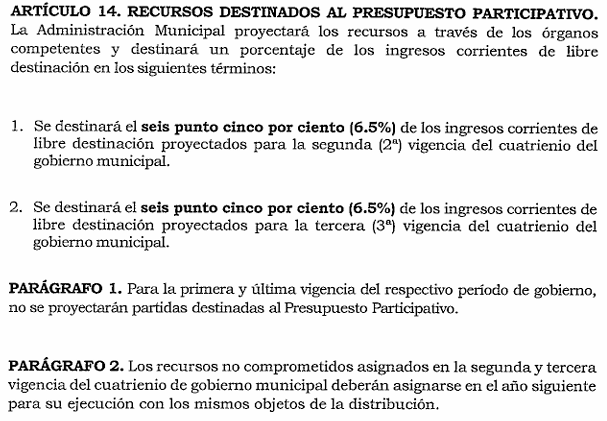 Acuerdo 240 de 2025 Articulo 14