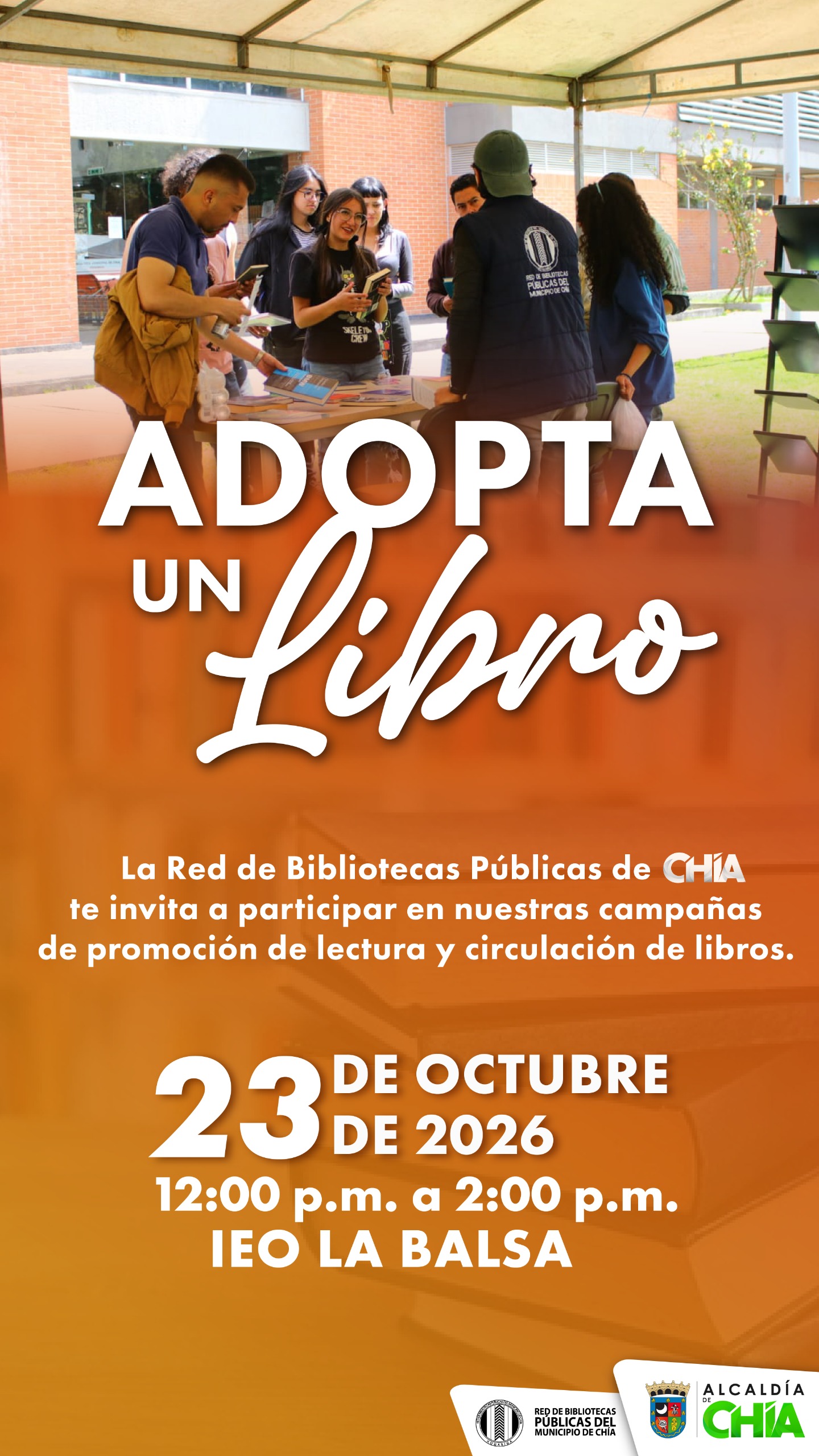 Pieza Gráfica Adopta un libro