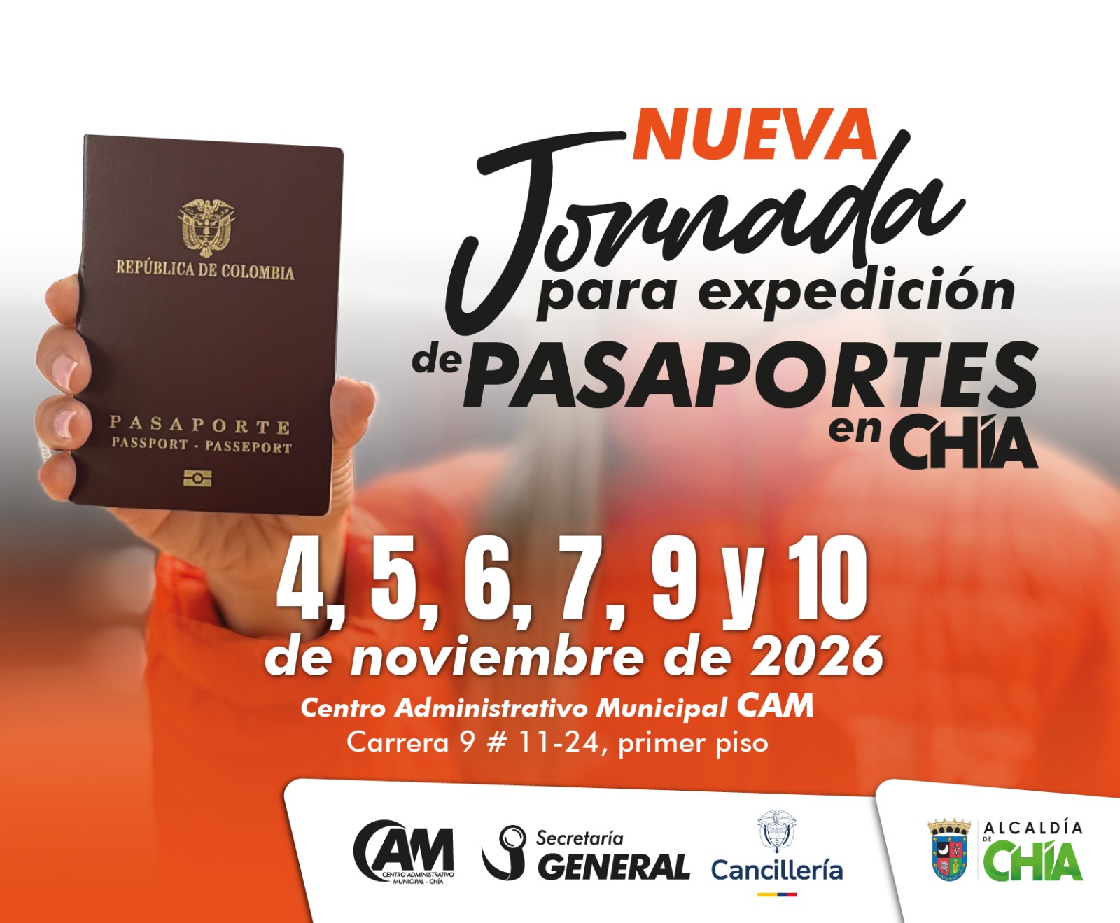 Expedición de pasaportes en Chía