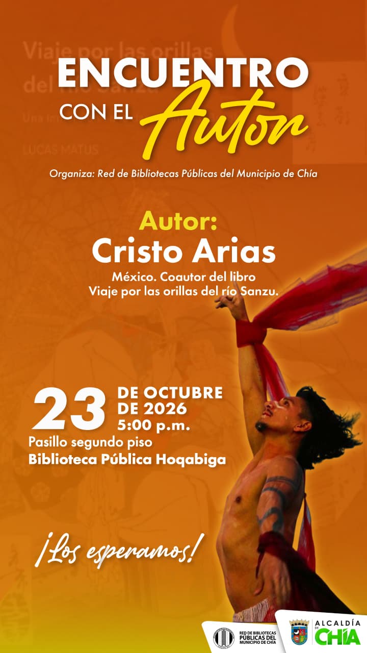 Pieza grafica Encuentro con el autor