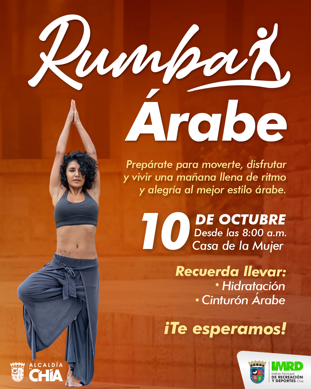 Pieza grafica clase de rumba arabe
