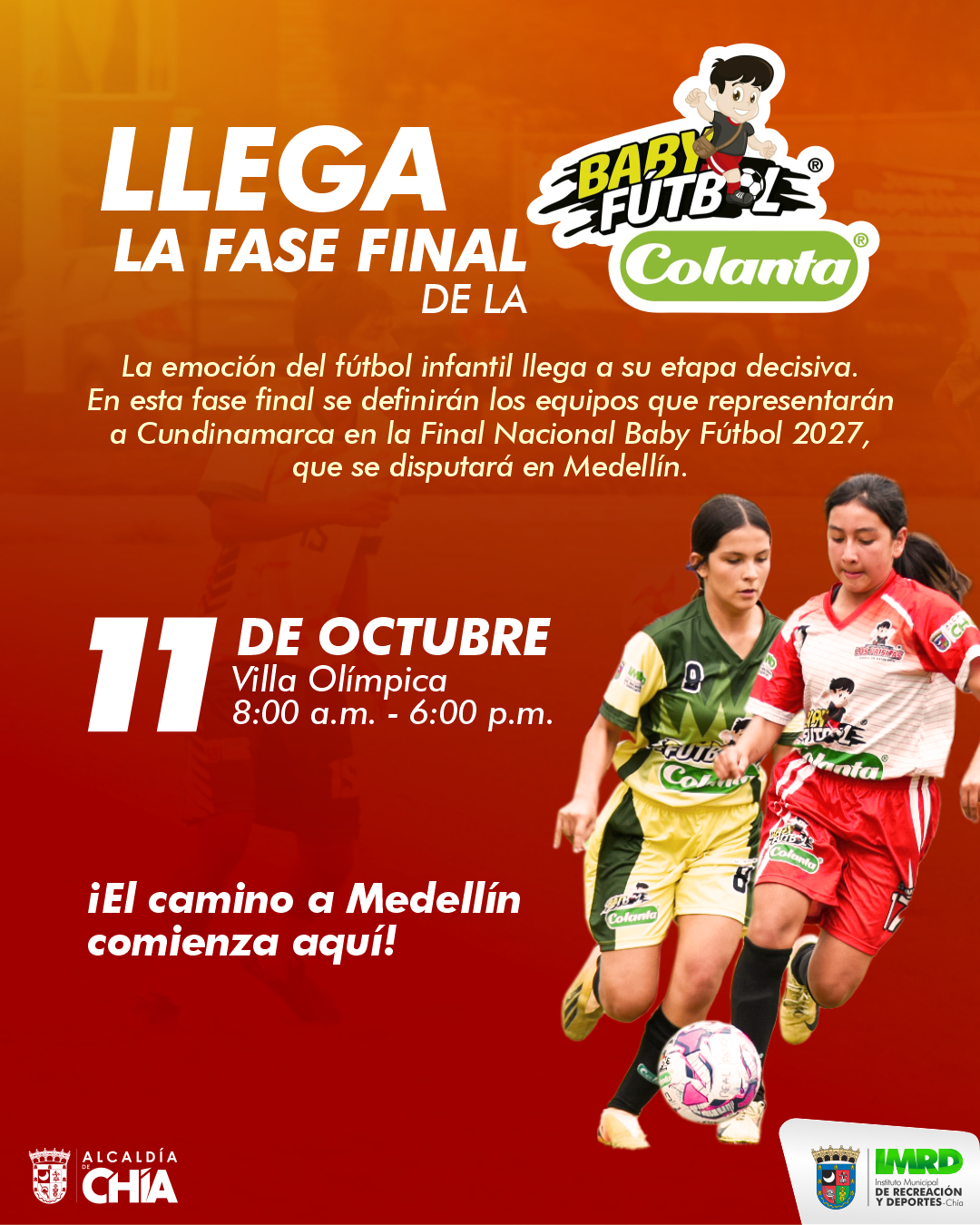 Pieza grafica Fase Final Baby Fútbol Departamental