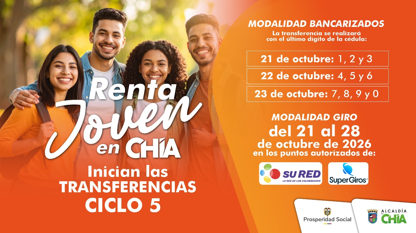 Revisa tu fecha de pago de Renta Joven según el último dígito de tu cédula.